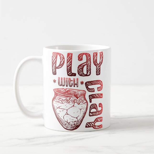 Mug Jouer avec la poterie en argile (Gauche)
