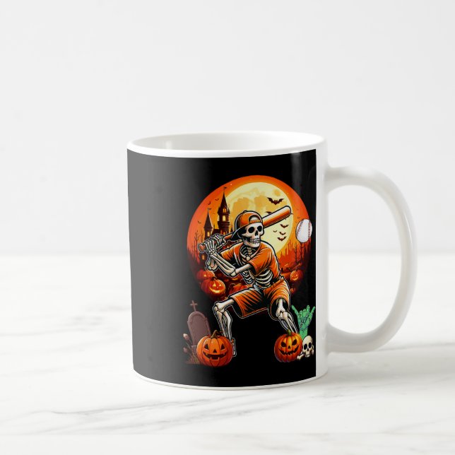 Mug Jouer Baseball Halloween Joueur Entraîneur Fan Amo (Droite)