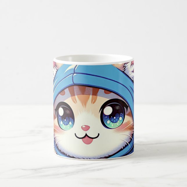 Mug Jouer Chat Gamer dans un cadre confortable (Centre)