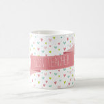 Mug JOUER COEURS MODERNE motif brillant<br><div class="desc">Un coeur doux et capricieux motif pour égayer votre journée ! CONSEIL :: 1. Pour redimensionner / repositionner le texte, cliquez sur le bouton "customiser". 2. Vous pouvez également modifier les polices et ajouter du texte ! J'aime le design, mais je voudrais voir quelques changements - un autre jeu de...</div>