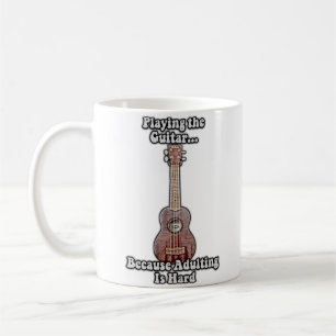 Mug Jouer de la guitare parce que devenir adulte est d
