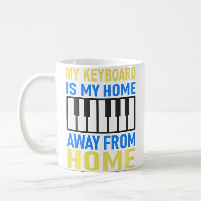 Mug Jouer du piano et des claviers (Gauche)