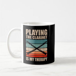 Mug Jouer Le Clarinet Est Ma Thérapie Musique Musicien