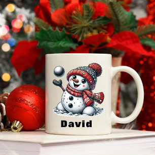 Mug Jouer Noël Snowball Snowman