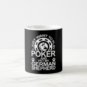 Mug Jouer Poker Et Animaux De Compagnie Mon Berger All
