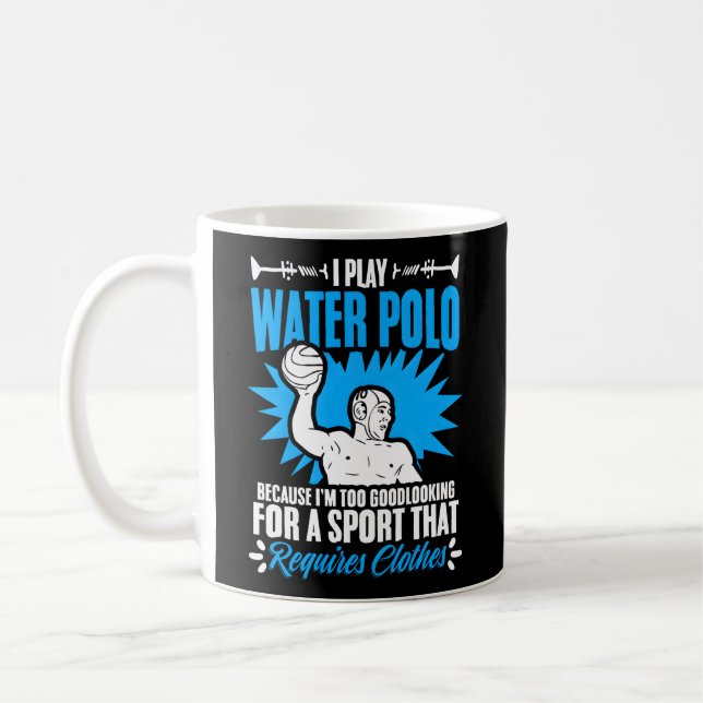 Mug Jouer Water Polo Joueur équipe Sport Waterpolo (Gauche)