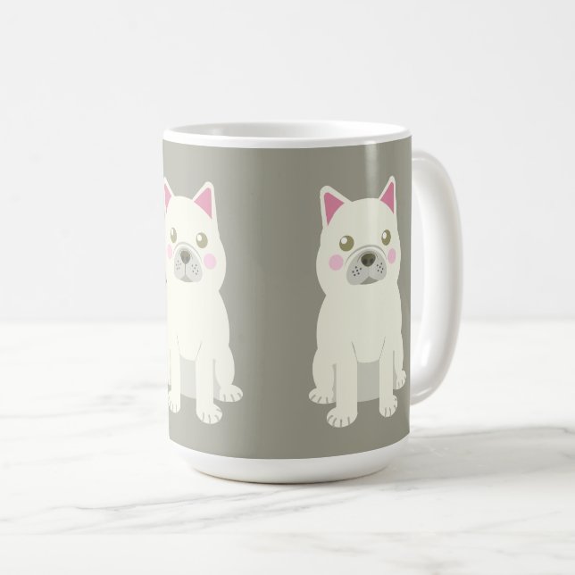 Mug Joues mignonnes Bouledogue Français (Devant droit)