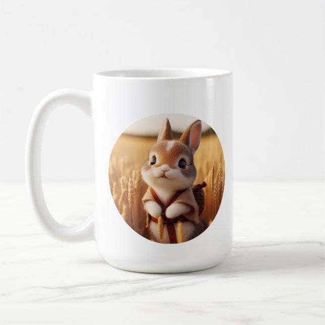 Mug Jouet à peluche lapin adorable (Gauche)