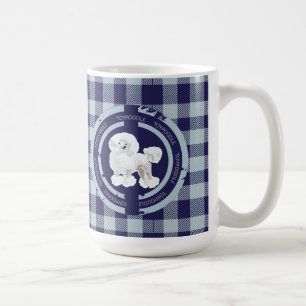 MUG JOUET CHIEN CANICHE (BLEU)