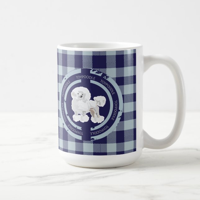 MUG JOUET CHIEN CANICHE (BLEU) (Droite)