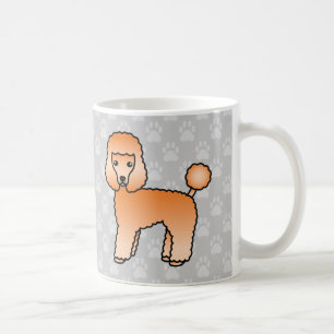 Mug Jouet couleur abricot Poodle Chiens sur gris