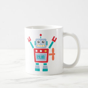 Mug Jouet mignon vintage de robot pour des enfants