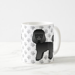 Mug Jouet noir Poodle mignon chien de dessin