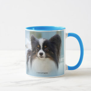 Mug Jouet Papillon mignonne Chien espagnol à l'quai