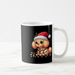 Mug Jouet Poodle Noël Lumières Chien Drôle Noël