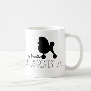 Mug Jouet Poodle Silhouette le plus grand chien du mon