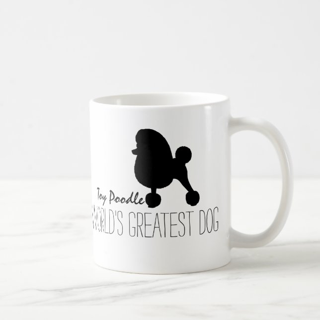 Mug Jouet Poodle Silhouette le plus grand chien du mon (Droite)