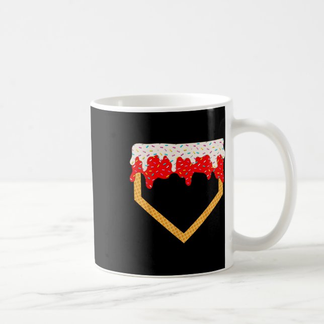 Mug Jouets de baseball Accueil Plate Ice Crème Sprinki (Droite)