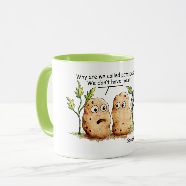 Mug Jouets de pomme de terre cuits Funny Pomme de terr (Devant gauche)