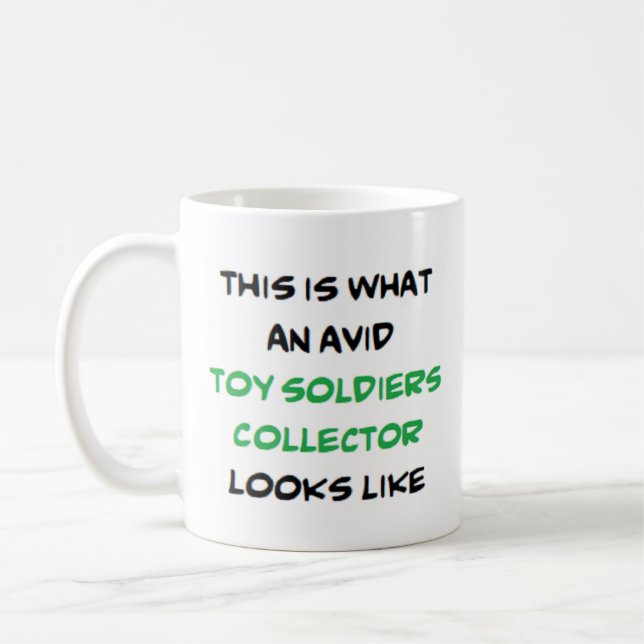 Mug jouets soldats collectionneurs, avides (Gauche)