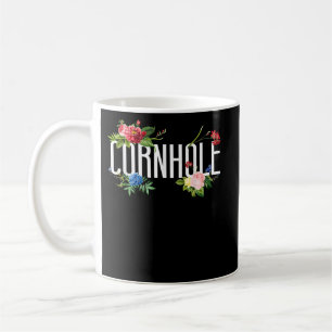 Mug Joueur à sac de haricot Champ Fleur Floral Cornhol