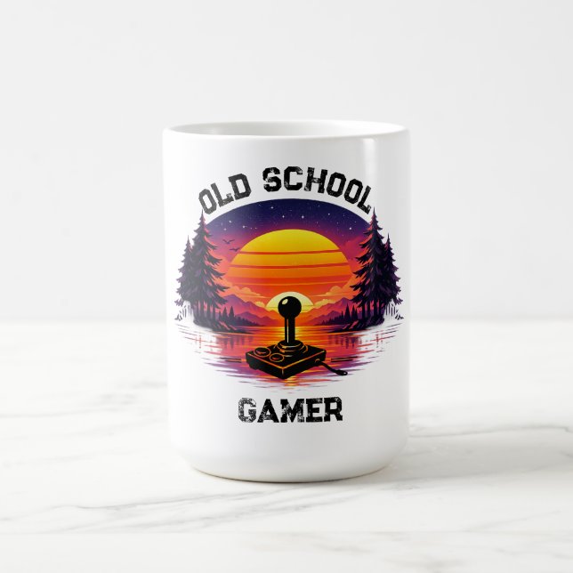 Mug Joueur Ancien École Art de Plage Rétro (Centre)