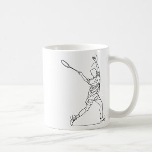 Mug Joueur Badminton Dessin Jeu De Navette Pour Garçon