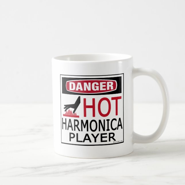 Mug Joueur chaud d'harmonica (Droite)