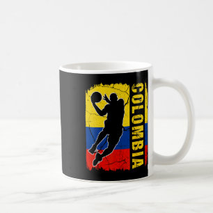 Mug Joueur colombien Bysketbyll Colombie Drapeau Byske
