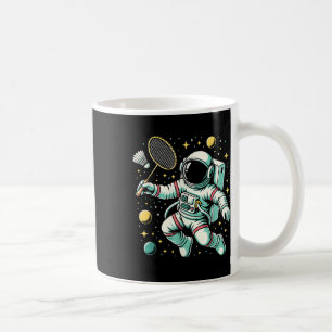 Mug Joueur de badminton astronaute sport de navette