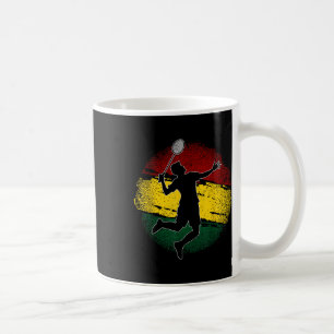 Mug Joueur de badminton Drapeau ghanéen Ghana