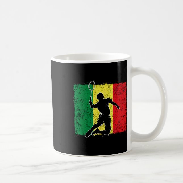 Mug Joueur de badminton Drapeau sénégalais Sénégal 1 (Droite)