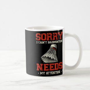 Mug Joueur de badminton drôle conception d'amour de na