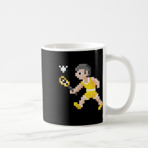 Mug Joueur de badminton en pixel art de jeu vidéo rétr