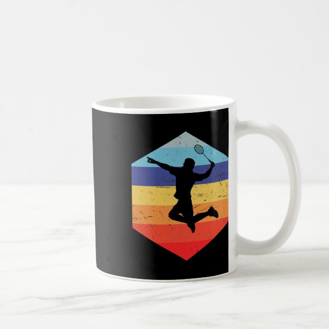 Mug Joueur de badminton masculin de squash (Droite)