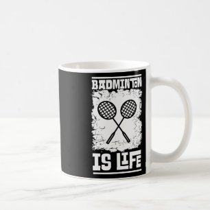 Mug Joueur de badminton - Navette de raquette Badminto