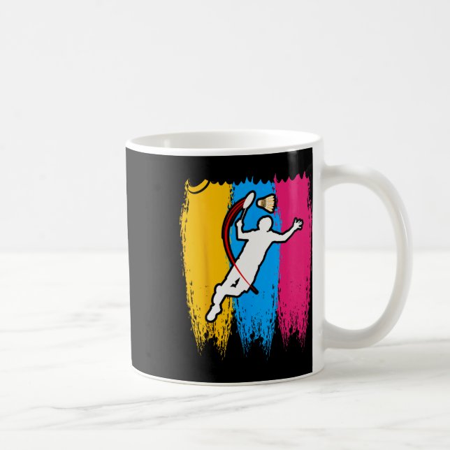 Mug Joueur de Badminton Navette Time Smash Rackets Lov (Droite)