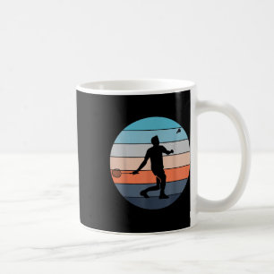 Mug Joueur de Badminton Raquette Sport Navette Rétro V