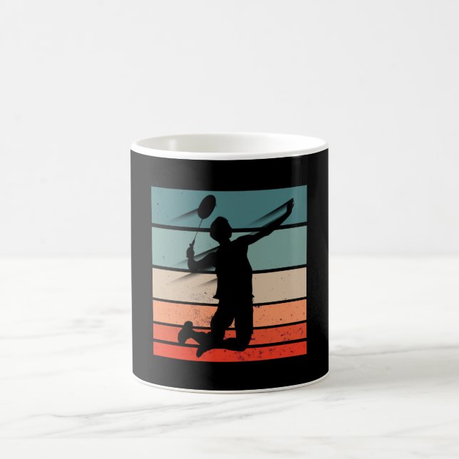 Mug Joueur de badminton saut smash (Centre)