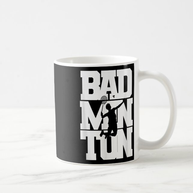 Mug Joueur de badminton Shuttle Birdie Badminton (Droite)