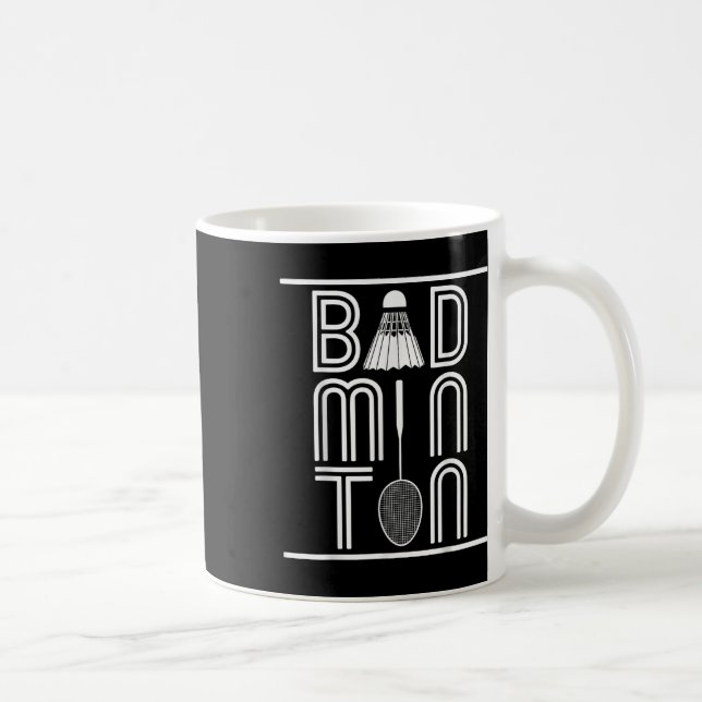 Mug Joueur de badminton Smash Raquette  (Droite)