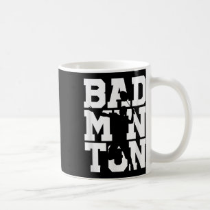 Mug Joueur de badminton tir raquette navette jeu athlè