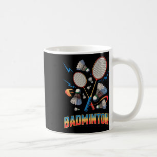 Mug Joueur de badminton vintage des années 90 Raquette