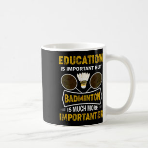Mug Joueur de badminton Volant Amateur de badminton 