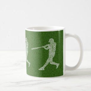 Mug Joueur de balle de softball Joueur Word Art