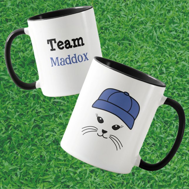 Mug Joueur de base-ball de petite équipe personnalisab (Créateur téléchargé)