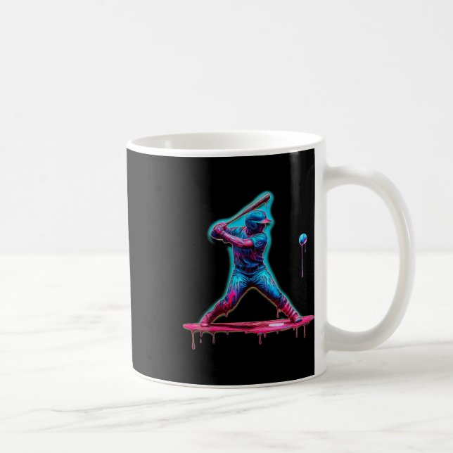 Mug Joueur de baseball de base-ball de crème glacée (Droite)