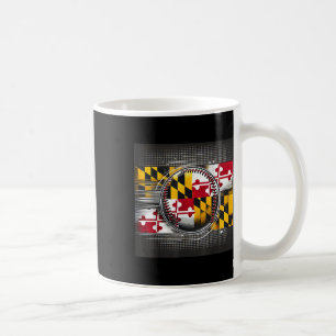 Mug Joueur De Baseball Maryland Conception Avec Drapea