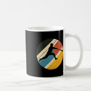 Mug Joueur De Baseball Vintage Rétro Et Ventilateur Po