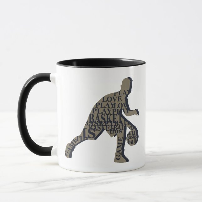 Mug Joueur de basket-ball en train de dribbler (Gauche)